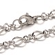 Браслеты-цепочки Figaro из нержавеющей стали 304 BJEW-L531-06P-1