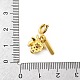 Латунный кулон с фруктами из стразов HJEW-P020-01F-G-3
