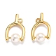 Латунные подвески в форме треугольника KK-B033-02G-2