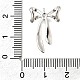 Латунные микро проложить кубического циркония подвески KK-U061-21P-3