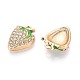 Rhinestone сплава и эмали подвески PALLOY-T092-42G-01-2
