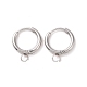 Фурнитура для сережек-колец Huggie Hoop из нержавеющей стали 304 STAS-J400-36P-1