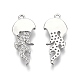 Латунные микропаве прозрачные кубические циркониевые подвески KK-C005-13P-1