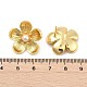 Серьги-гвоздики из латуни EJEW-S258-05G-2