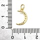 Латунные микропаве прозрачные подвески с фианитом KK-V011-62G-3