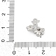 Латунные микро проложить кубического циркония подвески ZIRC-P122-03C-P-3