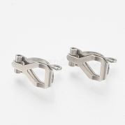 Фурнитура для сережек-клипс из нержавеющей стали марки 304 STAS-T037-02