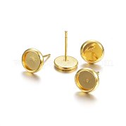 Фурнитура для сережек-гвоздиков из нержавеющей стали 304 STAS-P210-46G-02
