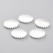 Оправы кабошонов из нержавеющей стали 304 STAS-Y001-07B-S