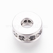 Латунные микро проложить кубического циркония бусы ZIRC-F088-037P