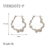 Французские винтажные серьги-кольца из нержавеющей стали YQ8592-9