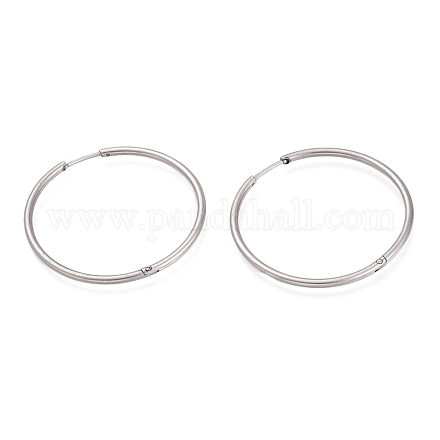 Серьги-кольца Huggie Hoop из нержавеющей стали 201 EJEW-O095-02I-1