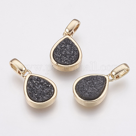 Естественно druzy агат подвески KK-G343-13E-G-1