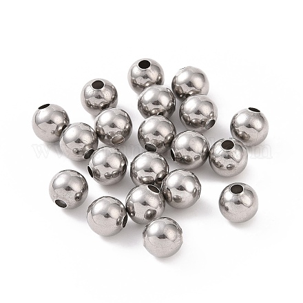 Круглые бусины из нержавеющей стали марки 304 X-STAS-F285-01P-1