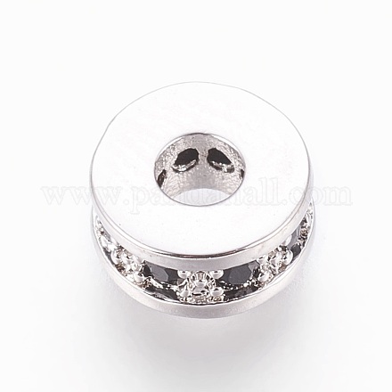 Латунные микро проложить кубического циркония бусы ZIRC-F088-037P-1