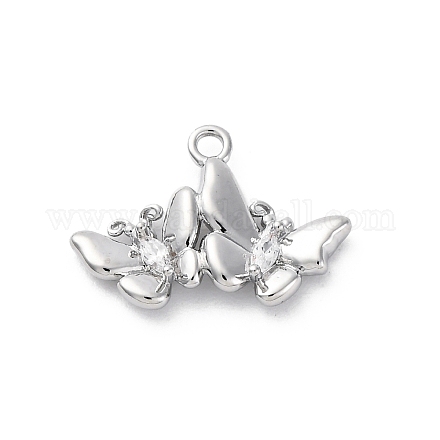 Кулоны со стразами и кристаллами из латуни KK-E793-04P-1