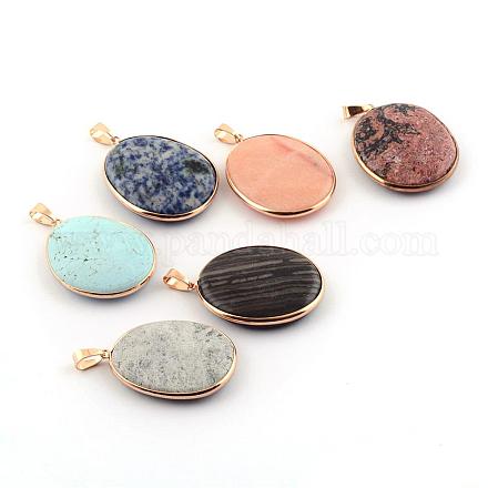 Природные и синтетические Gemstone подвески G-Q458-18G-1