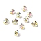 Light AB Style Glass Rhinestone Cabochons, Pointed Back & Back Plated, Diamond, Light Crystal AB, 4.8x3.4mm