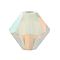 Preciosa® Crystal Beads, Czech Crystal, Bicone(451 69 302 Rondelle), 01000 20000 White Opal AB 2x, 6mm, Hole: 1mm