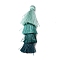 Polyester Tassel Pendants, Light Sea Green, 84~85x28~35mm