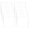 Transparent Acrylic Badge Buddy Blanks, Rectangle, Clear, 7.85x8.55x0.2cm