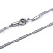 Non-Tarnish 304 Stainless Steel Boston Link Chain Necklaces, with Lobster Claw Clasps, Stainless Steel Color, 27.75 inch(70.5cm), 2mm