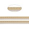 Ion Plating(IP) 304 Stainless Steel Wheat Chains, Unwelded, with Spool, Golden, 5.5x3.5x0.5mm, about 65.61 Feet(20m)/roll