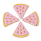 Cellulose Acetate(Resin) Pendants, with Glitter Powder, Watermelon, Pink, 36x35x4.5mm, Hole: 1.5mm