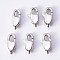 Tarnish Resistant 304 Stainless Steel Lobster Claw Clasps, Stainless Steel Color, 13x6.5x3.5mm, Hole: 2mm