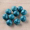 Synthetic Turquoise  Round Ball Beads, Gemstone Sphere, No Hole/Undrilled, Dyed, 16mm