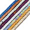 Electroplated Non-magnetic Hematite Beads Strands, Arrow, Mixed Color, 3~3.5x2x1.5~2mm, Hole: 1mm, about 335~338pcs/strand, 15.94''(40.5cm)