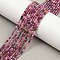 Natural Ruby Beads Strands, Faceted, Round, 2.5mm, Hole: 0.5mm, about 153pcs/strand, 15.35''(39cm)