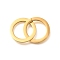 304 Stainless Steel Linking Rings, Ring, Golden, 37mm, Hole: 16mm