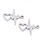 Non-Tarnish 201 Stainless Steel Pendants, Laser Cut, HeartBeat, Stainless Steel Color, 15.5x18x0.9mm, Hole: 1.5mm
