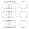 Tarnish Resistant 304 Stainless Steel Linking Ring, Stainless Steel Color, 40x1mm, Inner Diameter: 37.5mm