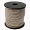 2 Row Platinum Aluminum Studded Faux Suede Cord, Faux Suede Lace, Tan, 5x2mm, about 20yards/roll