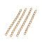 Ion Plating(IP) 304 Stainless Steel Curb Chains Extender, Golden, 22~25mm, Link: 3x1.6x0.4mm