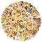 50Pcs Cartoon Dog Paper Stickers, Self-adhesion, for Suitcase, Skateboard, Refrigerator, Helmet, Mobile Phone Shell, Mixed Color, 22~44x30~56x0.2mm, 50pcs/set