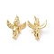 Angel Brass Pendants, with Jump Rings, Cadmium Free & Nickel Free & Lead Free, Real 18K Gold Plated, 20.5x18x7.5mm, Hole: 3.4mm