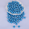 Round Silicone Focal Beads, Sky Blue, 15mm, Hole: 2mm