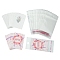24Pcs 3 Colors Cardboard Necklace Display Cards, Rectangle, with 24Pcs Rectangle Cellophane Bags, Mixed Color, Card: 6.95x5x0.05cm, 8pcs/colors