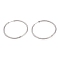 Tarnish Resistant 201 Stainless Steel Huggie Hoop Earrings, with 304 Stainless Steel Pin, Hypoallergenic Earrings, Ring, Stainless Steel Color, 39.5x2mm, 12 Gauge, Pin: 1mm