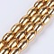 Electroplate Non-magnetic Synthetic Hematite Beads Strands, Grade AA, Oval, Golden Plated, 5x3.5mm, Hole: 0.5mm, about 82pcs/strand, 16.1 inch(41cm)
