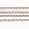 304 Stainless Steel Curb Chains, Soldered, with Spool, Rose Gold, 1.2x1.1x0.3mm, about 65.61 Feet(20m)/roll