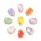 Teardrop Opal Sew On Rhinestones, Multi-Strand Links, K9 Glass Rhinestone with Brass Prong Settings, Mixed Color, Golden, 14x10x7mm, Hole: 0.8mm
