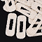 Non Woven Fabric Costume Accessories, with Plastic and Resin Rhinestones, Hair Findings Accessories, Rectangle, Bisque, 81x30x3.5mm
