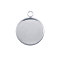 Non-Tarnish 304 Stainless Steel Pendant Cabochon Settings, Plain Edge Bezel Cups, Flat Round, Stainless Steel Color, Tray: 25mm, 32x27x2mm, Hole: 3mm