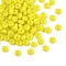 Imitation Jade Glass Seed Beads, Round Hole, Rondelle, Yellow, 4~4.5x2~2.5mm, Hole: 1mm, 140pcs/set