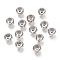 201 Stainless Steel Beads, with Plastic, Slider Beads, Rondelle, Stainless Steel Color, 6x4.8mm, Hole: 1.5mm