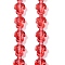 Transparent Glass Enamel Beads Strands, Hand Drawn Beads, Turtle, Red, 18x14x8.5mm, Hole: 1.2mm, about 22pcs/strand, 14.76~14.96''(37.5~38cm)